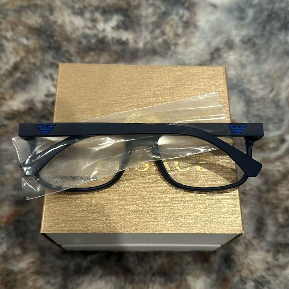 Emporio Armani Blue Eyeglasses 55 Mm